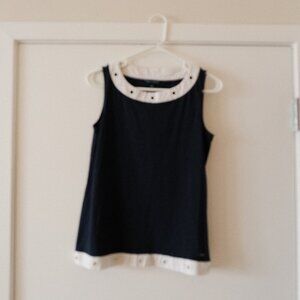 (S) Tommy Hilfiger Navy Blue Top